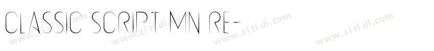 Classic Script MN Re字体转换